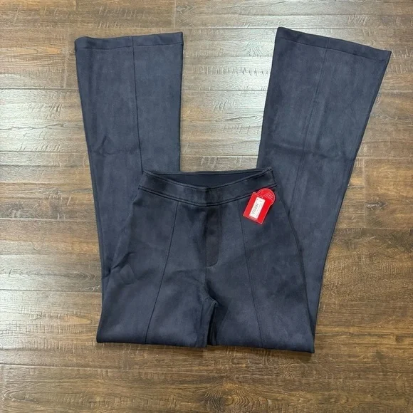 Spanx Faux Suede Flare Pant Classic Navy Size XS Tall Women - Picture 4 of 12